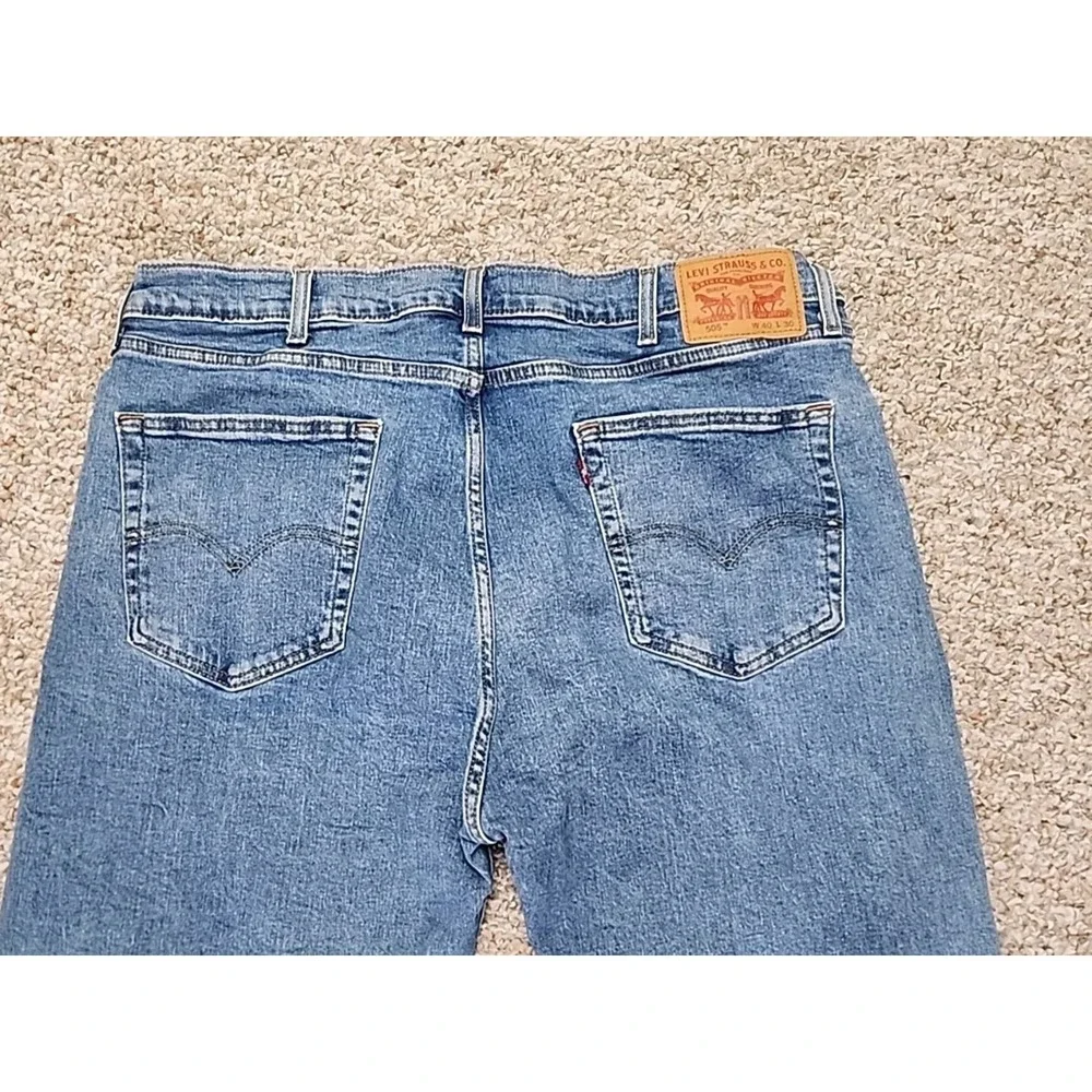 Levi's 505 Jeans 40x30 Mens‎ 38 X 30 Measured Denim Straight Cotton
